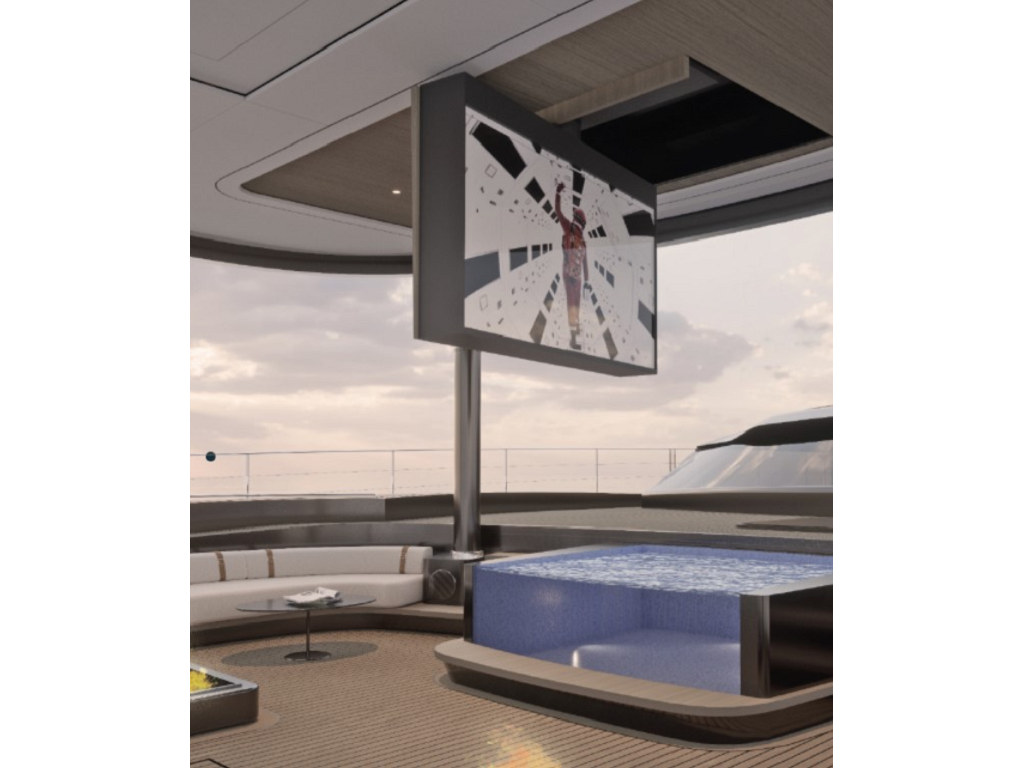 supporto tv da soffitto con apertura basculante ral 9003 bianco opaco.png Supporto TV da soffitto con apertura Basculante Ral 9003 Bianco Opaco per TV fino a 42 PL - immagine 1
